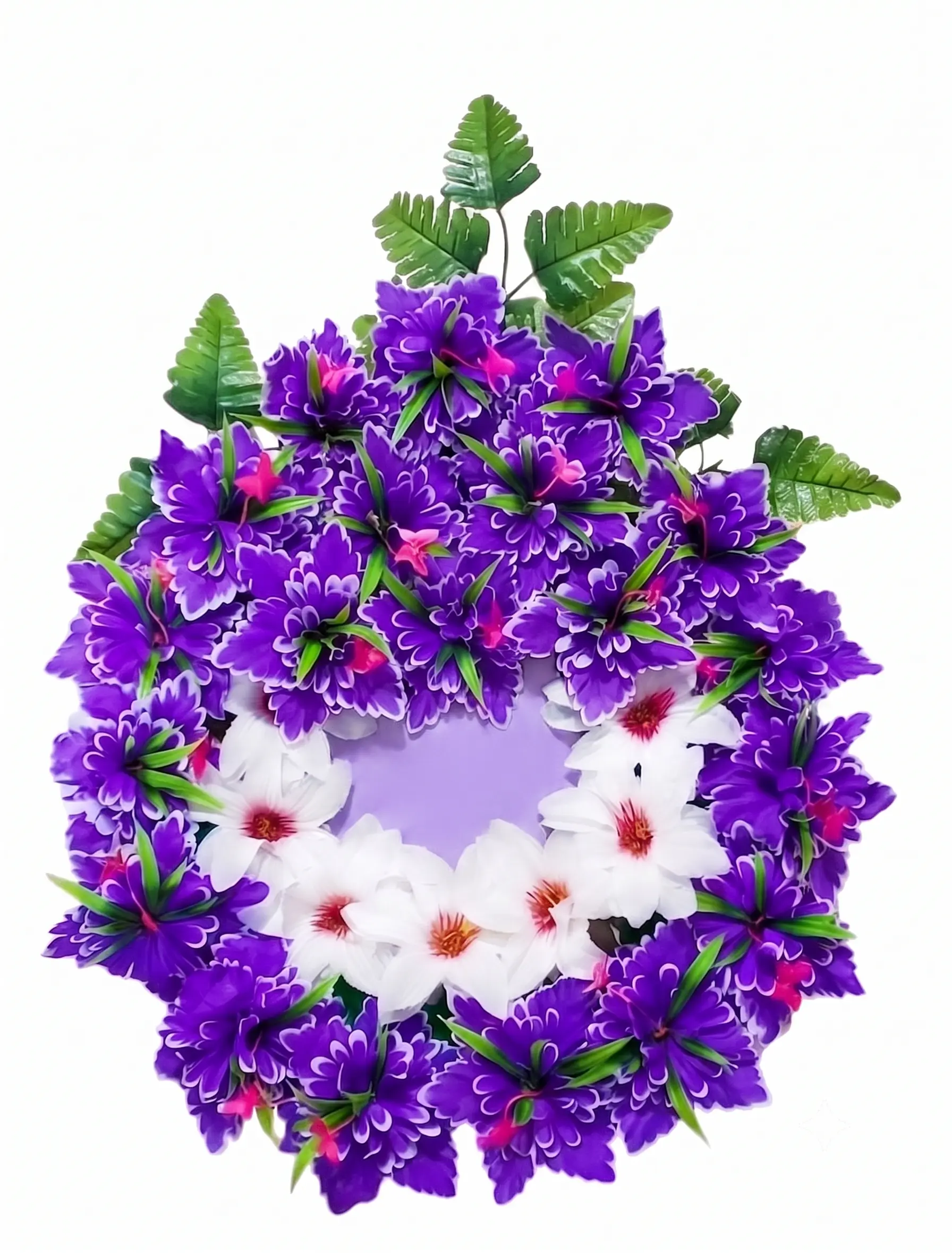 Corona Violeta y Blanco Numero 40