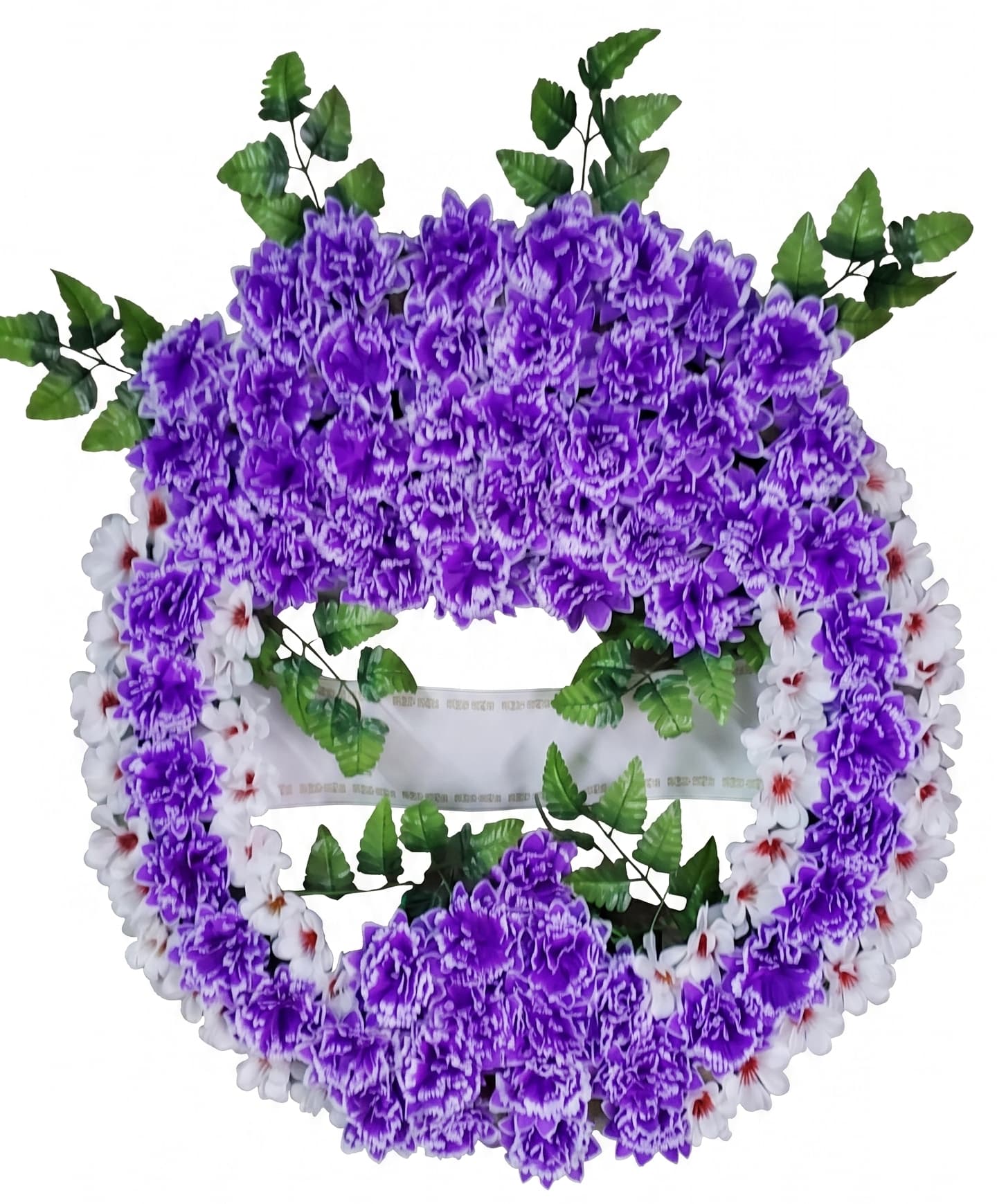 Corona violeta y blanco Numero 80